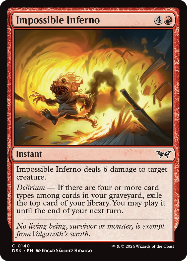 Impossible Inferno [Duskmourn: House Of Horror] 1
