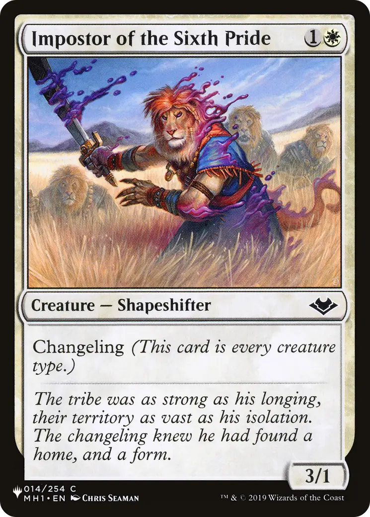 Impostor Of The Sixth Pride [The List] 1