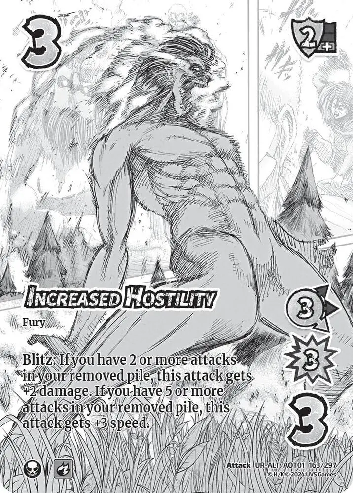 Increased Hostility (Alternate Art) - Attack On Titan: Battle For Humanity (Aot1) 1