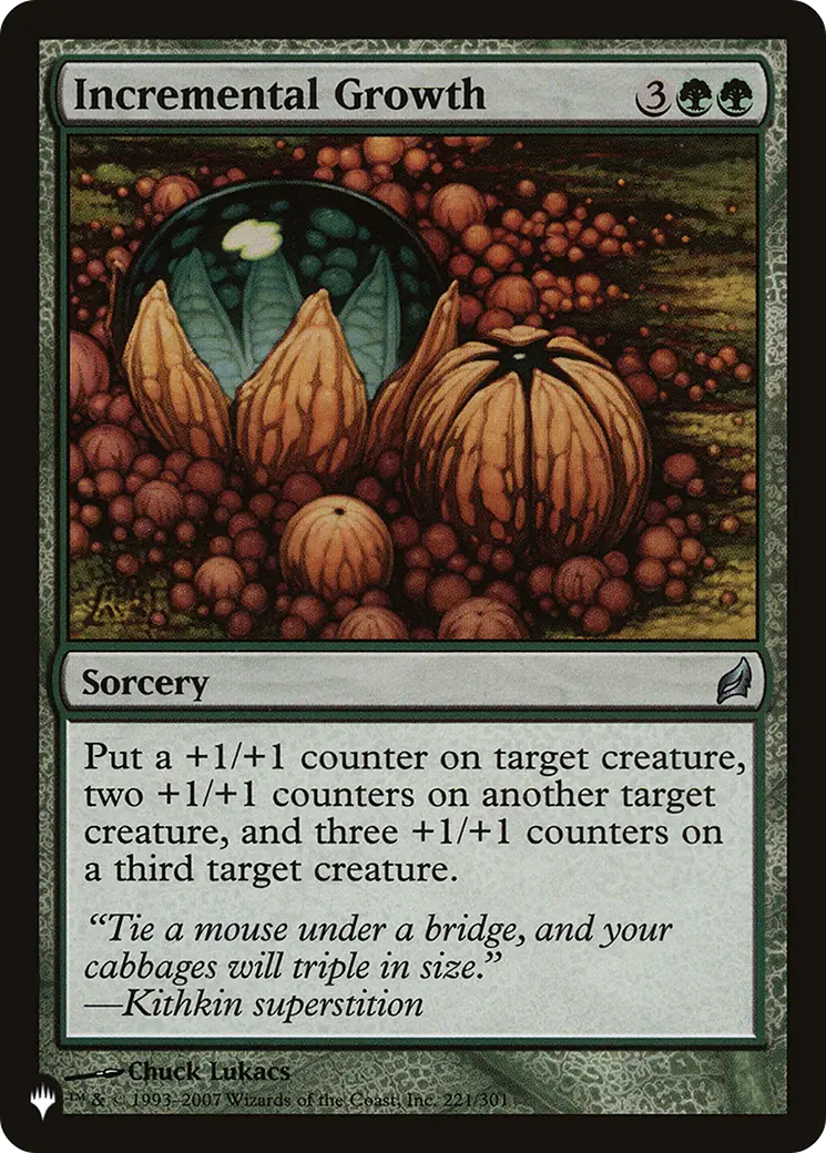 Incremental Growth [The List] 1