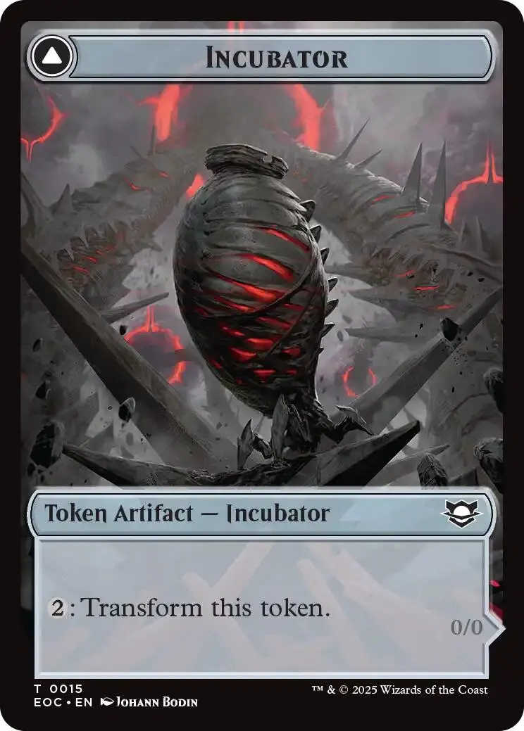 Incubator // Phyrexian Double-Sided Token [Edge Of Eternities Commander Tokens] 1