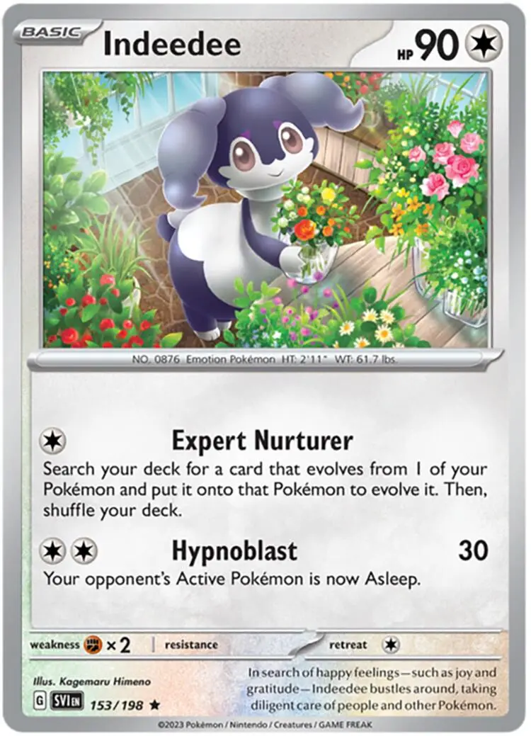 Indeedee (153/198) (Theme Deck Exclusive) [Scarlet & Violet: Base Set] 1
