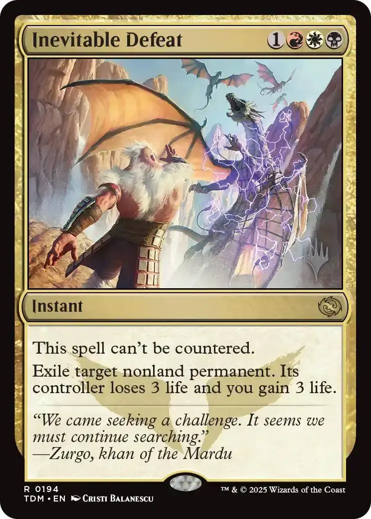 Inevitable Defeat (Promo Pack) [Tarkir: Dragonstorm Promos] 1
