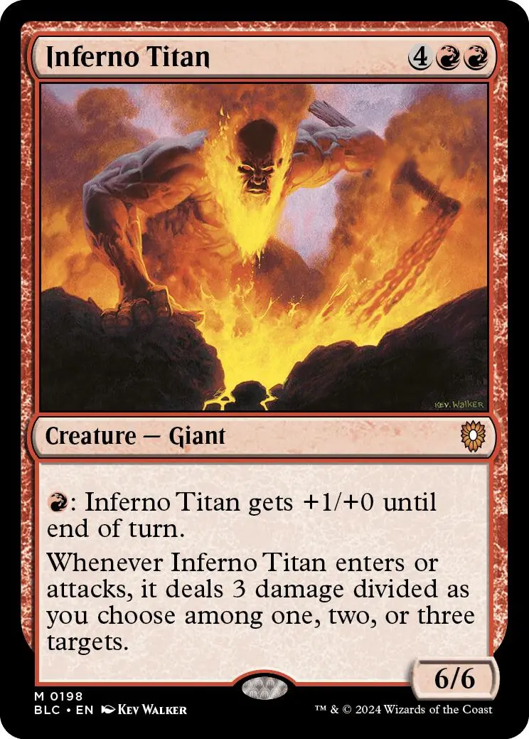 Inferno Titan [Bloomburrow Commander] 1