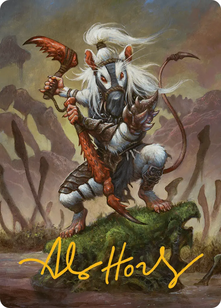 Ink-Eyes, Servant Of Oni Art Card (Gold-Stamped Signature) [Bloomburrow Art Series] 1