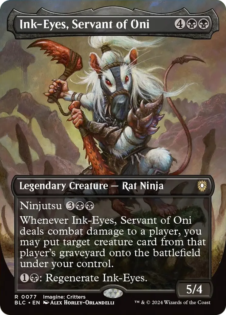 Ink-Eyes, Servant Of Oni (Borderless) [Bloomburrow Commander] 1