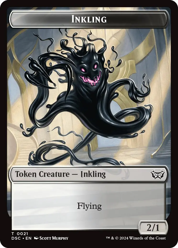 Inkling // Scarecrow Double-Sided Token [Duskmourn: House Of Horror Commander Tokens] 1