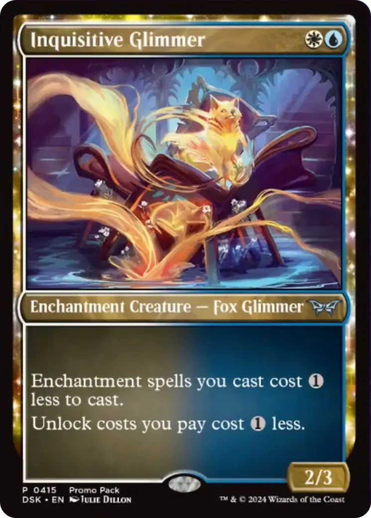 Inquisitive Glimmer (Promo Pack) [Duskmourn: House Of Horror Promos] 1