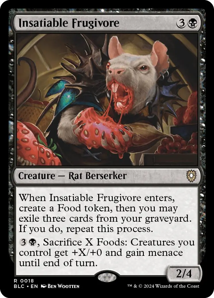 Insatiable Frugivore [Bloomburrow Commander] 1