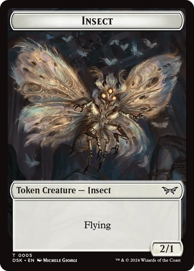 Insect (0005) Token [Duskmourn: House Of Horror Tokens] 1