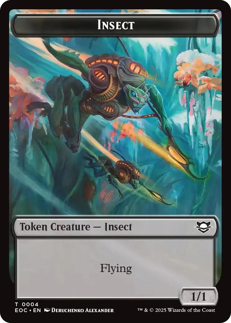 Insect // Elemental (0007) Double-Sided Token [Edge Of Eternities Commander Tokens] 1