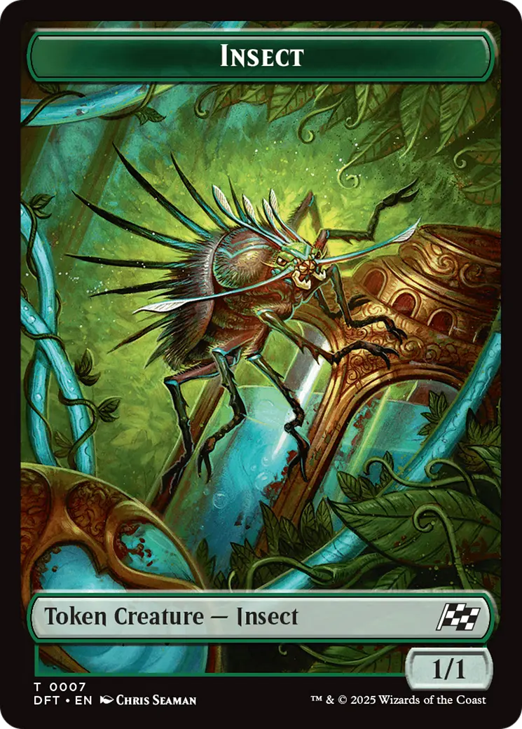 Insect // Elephant Double-Sided Token [Aetherdrift Tokens] 1