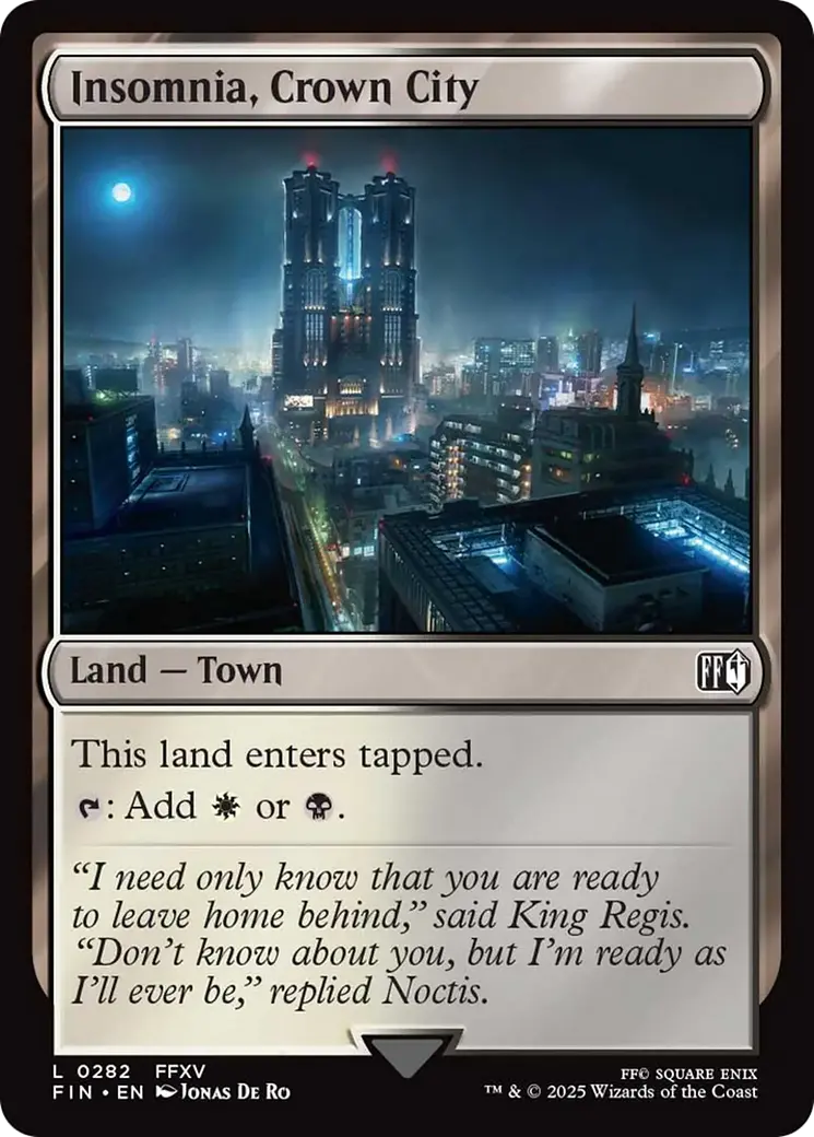 Insomnia, Crown City [Final Fantasy] 1