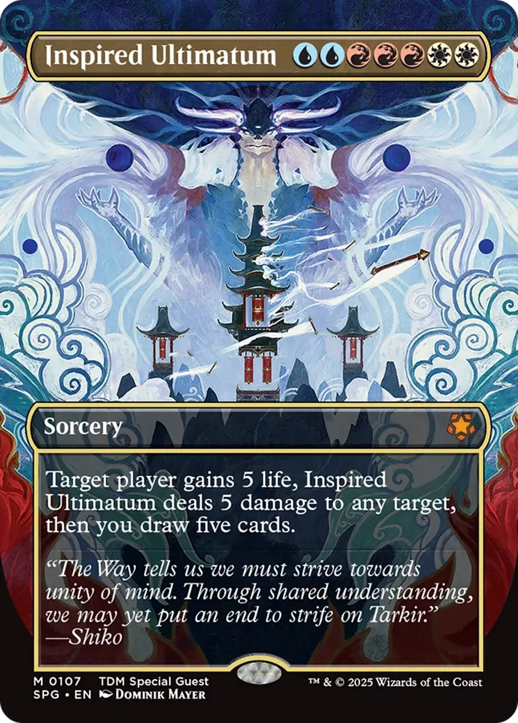 Inspired Ultimatum (Borderless) [Tarkir: Dragonstorm Special Guests] 1