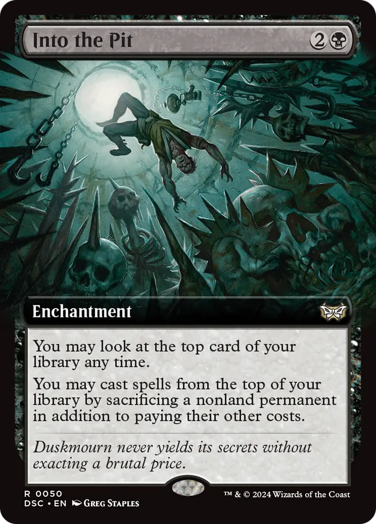 Into The Pit (Extended Art) [Duskmourn: House Of Horror Commander] 1