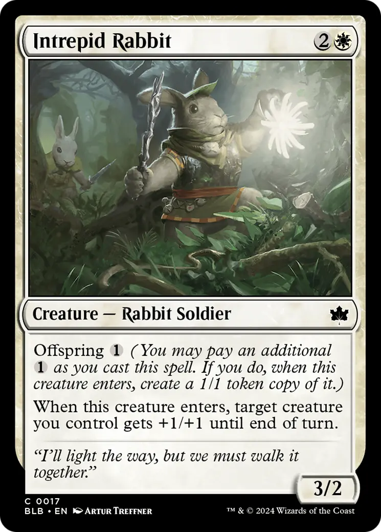 Intrepid Rabbit [Bloomburrow] 1