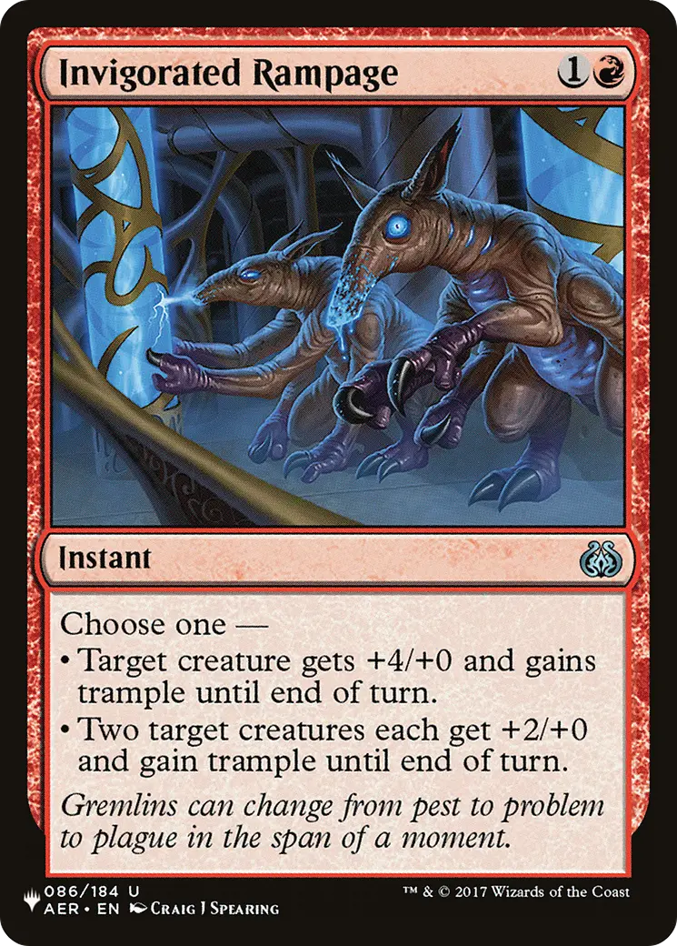 Invigorated Rampage [The List] 1