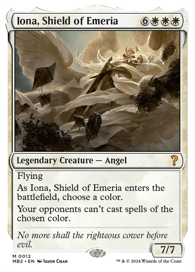 Iona, Shield Of Emeria (White Border) [Mystery Booster 2] 1
