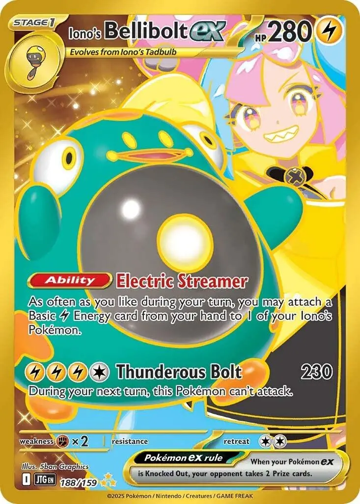 Iono's Bellibolt Ex (188/159) [Scarlet & Violet: Journey Together] 1