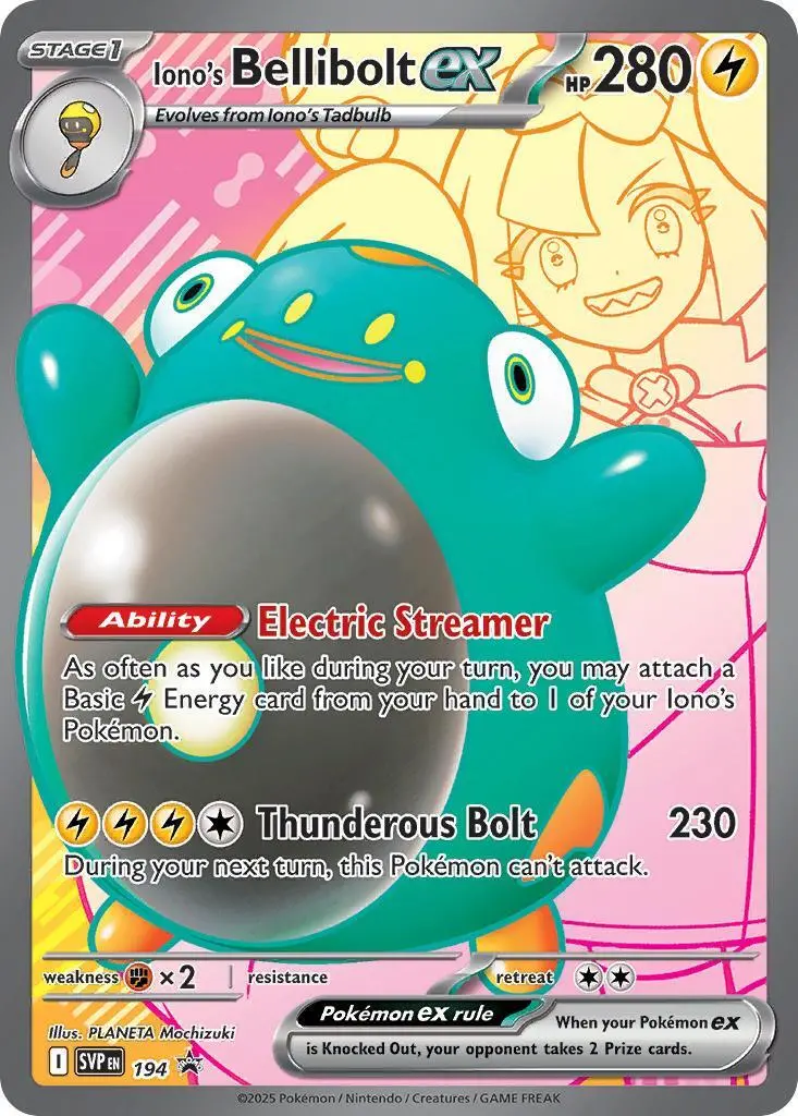 Iono's Bellibolt Ex (194) [Scarlet & Violet: Black Star Promos] 1