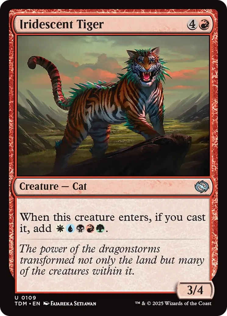 Iridescent Tiger [Tarkir: Dragonstorm] 1