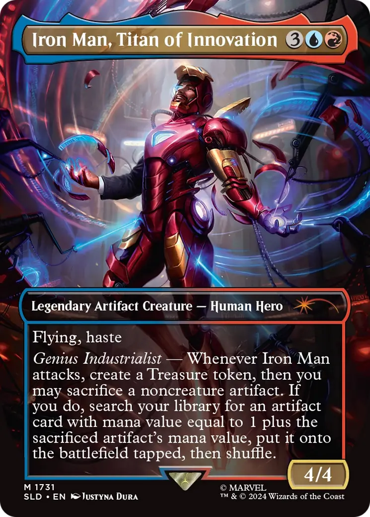 Iron Man, Titan Of Innovation (Rainbow Foil) [Secret Lair Drop Series] 1