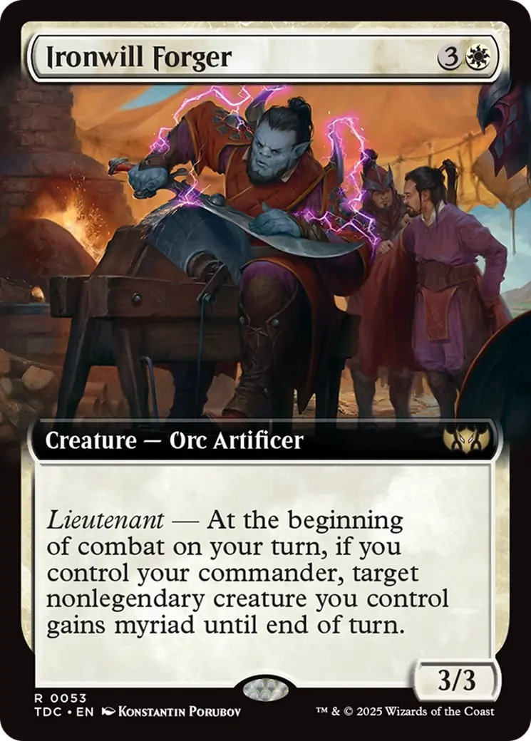 Ironwill Forger (Extended Art) [Tarkir: Dragonstorm Commander] 1