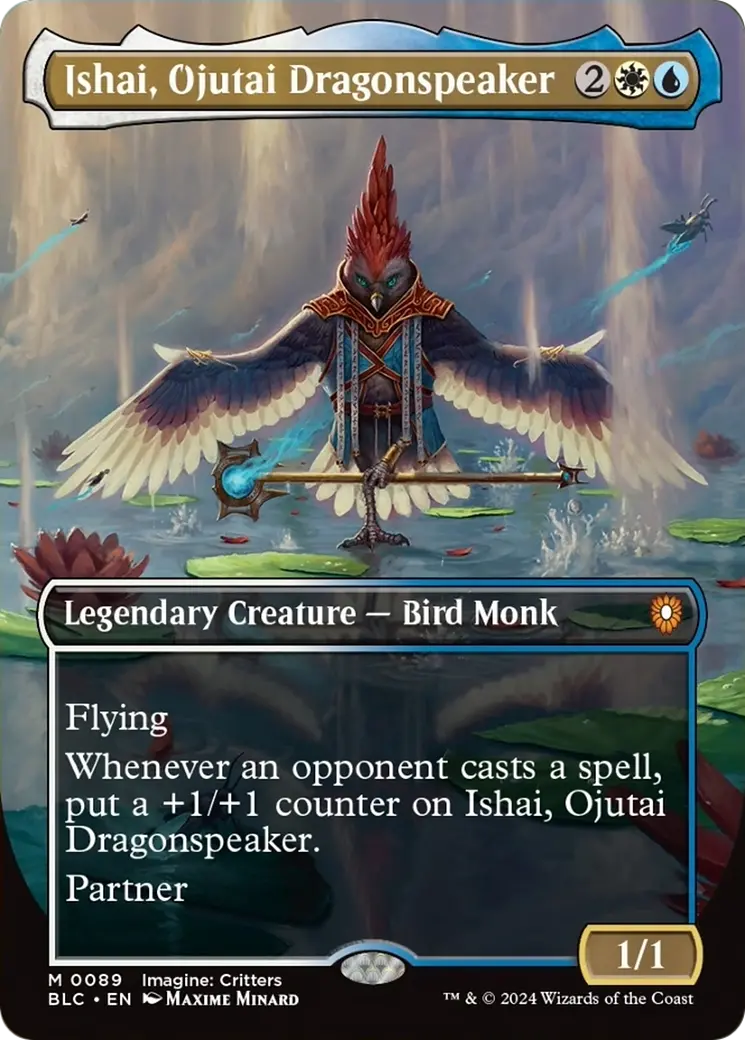 Ishai, Ojutai Dragonspeaker (Borderless) [Bloomburrow Commander] 1