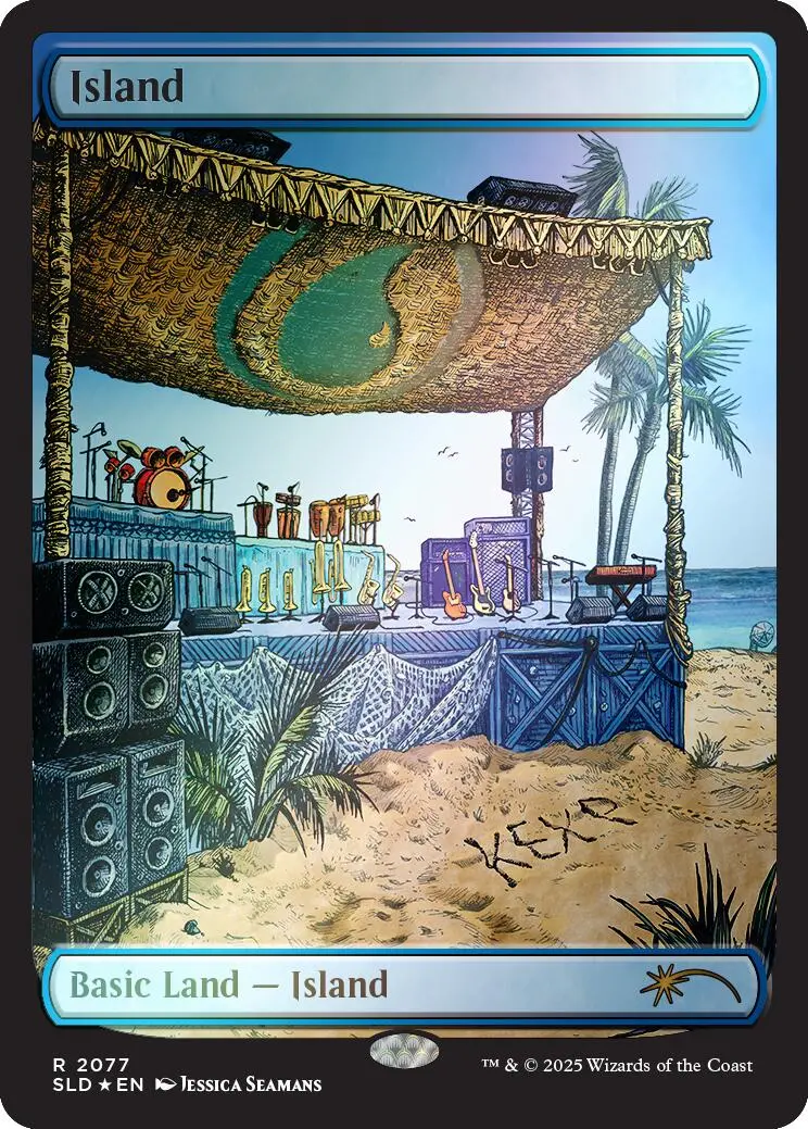 Island (2077) (Rainbow Foil) [Secret Lair Drop Series] 1