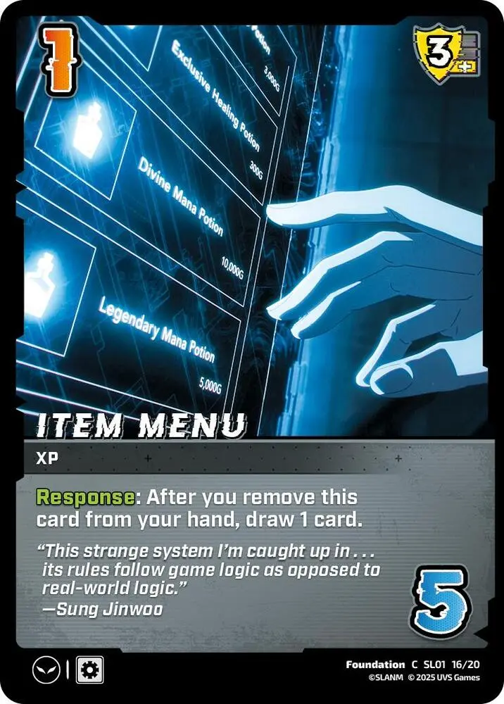 Item Menu - Sl01 16/20 - Common 1