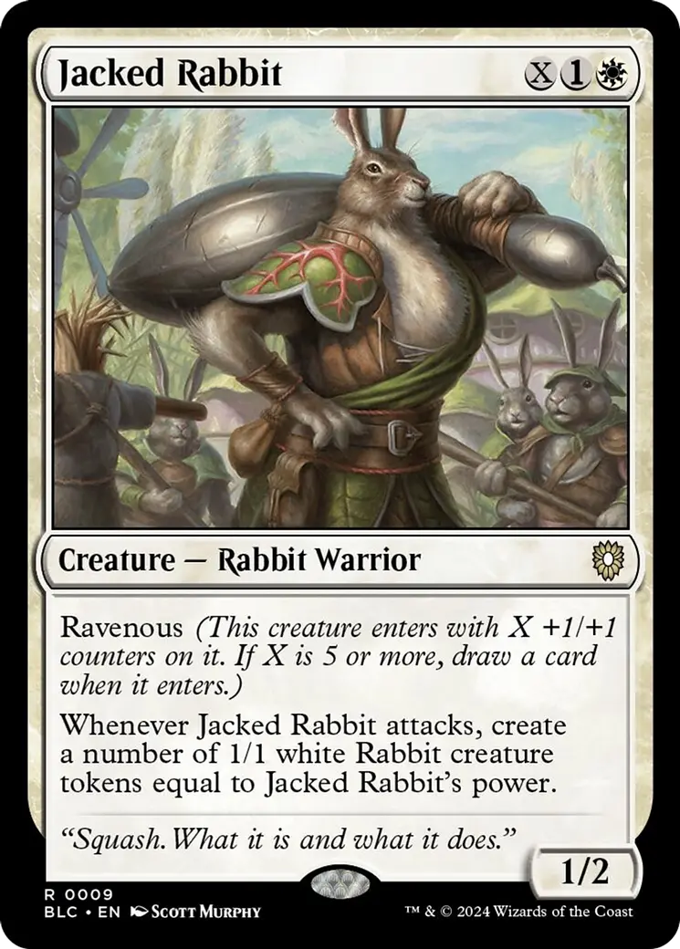 Jacked Rabbit [Bloomburrow Commander] 1