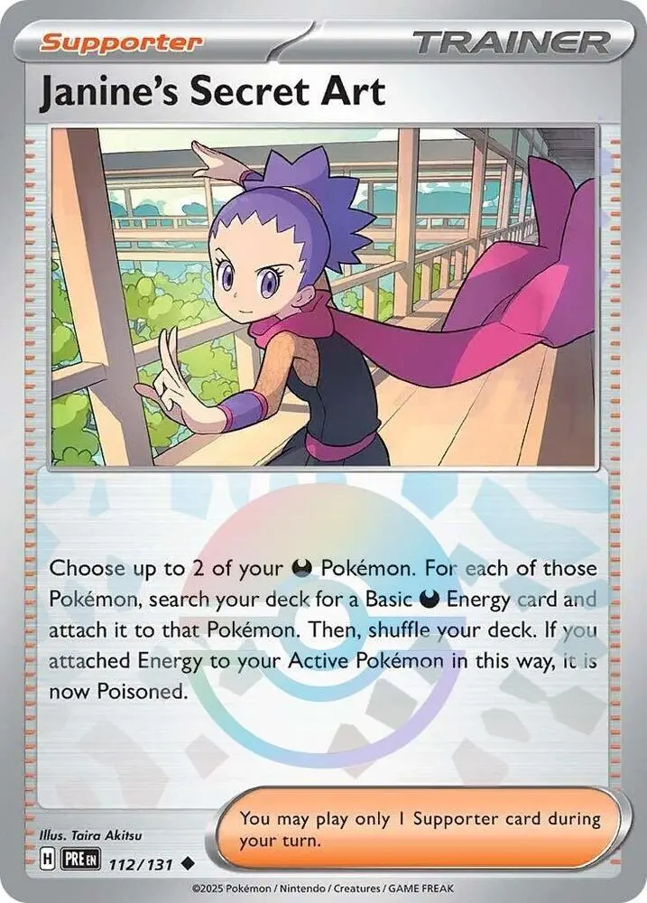 Janine's Secret Art (112/131) (Poke Ball Pattern) [Scarlet & Violet: Prismatic Evolutions] 1