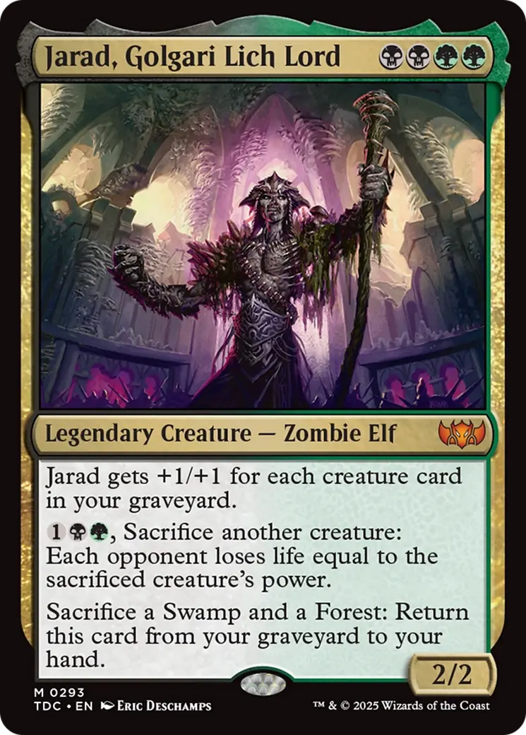 Jarad, Golgari Lich Lord [Tarkir: Dragonstorm Commander] 1