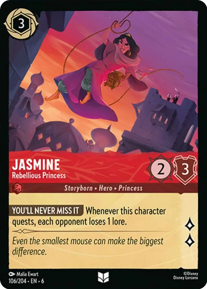 Jasmine - Rebellious Princess (106/204) [Azurite Sea] 1