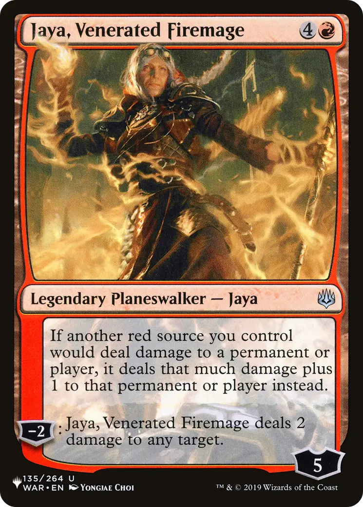 Jaya, Venerated Firemage [The List] 1
