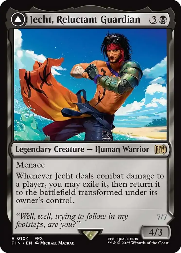 Jecht, Reluctant Guardian // Braska's Final Aeon [Final Fantasy] 1