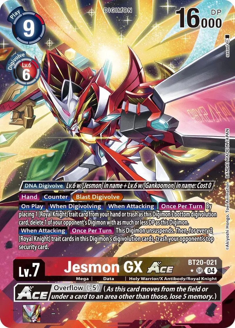 Jesmon Gx Ace [Bt20-021] (Alternate Art) [Release Special Booster Ver.2.5] 1