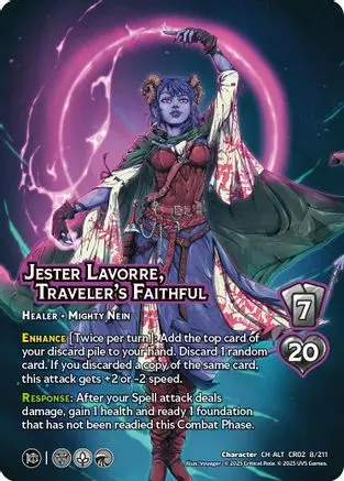 Jester Lavorre, Traveler's Faithful (Alternate Art) 1