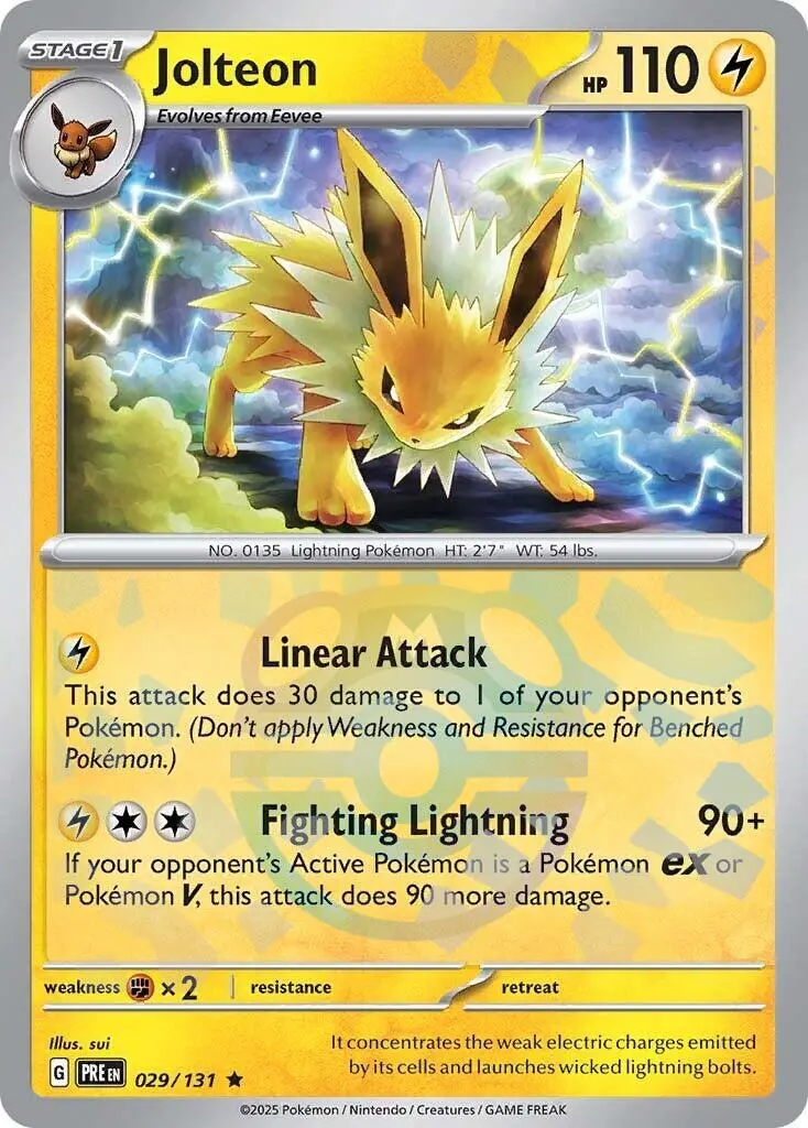 Jolteon (029/131) (Master Ball Pattern) [Scarlet & Violet: Prismatic Evolutions] 1