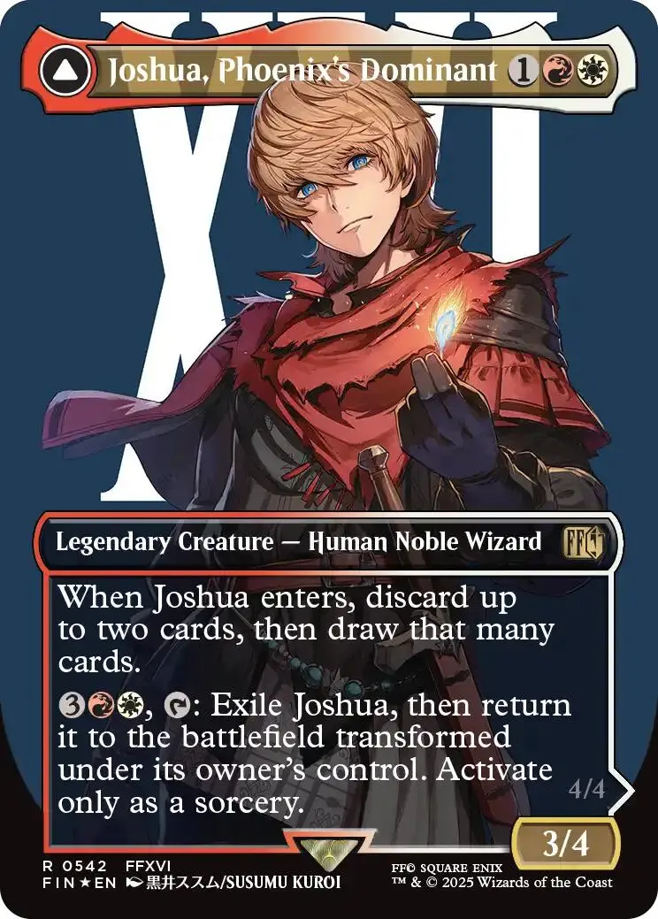 Joshua, Phoenix's Dominant (Borderless) (Surge Foil) [Final Fantasy] 1