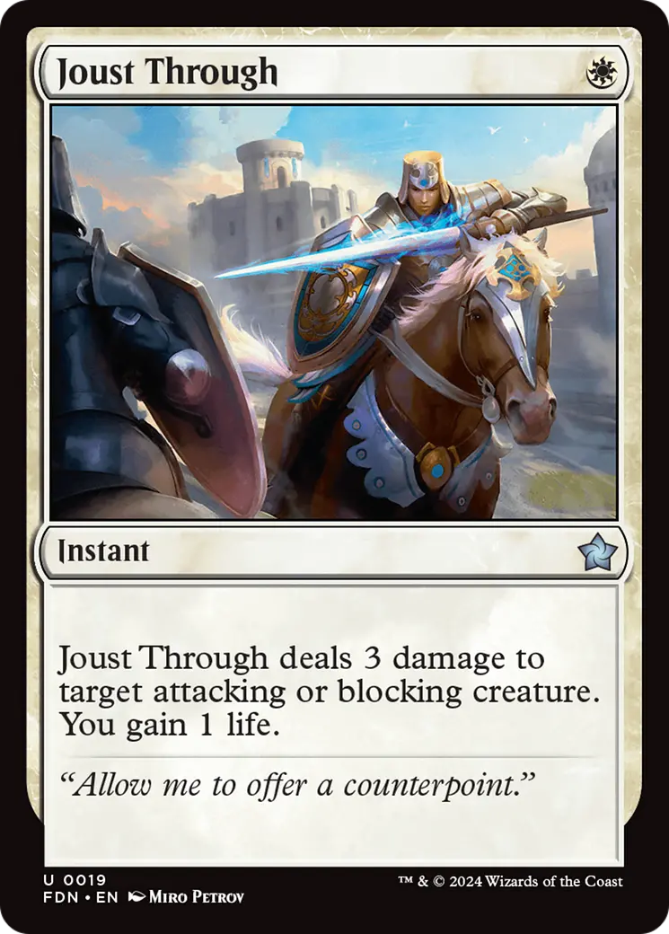 Joust Through [Foundations] 1