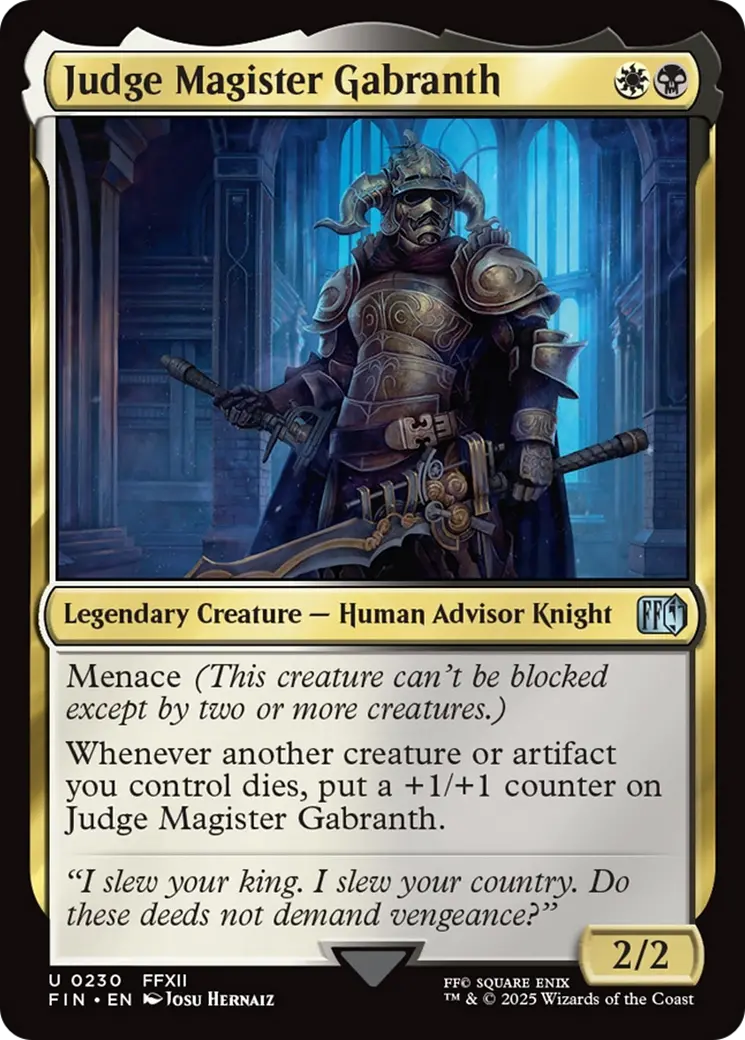 Judge Magister Gabranth [Final Fantasy] 1