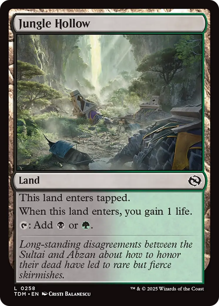 Jungle Hollow [Tarkir: Dragonstorm] 1