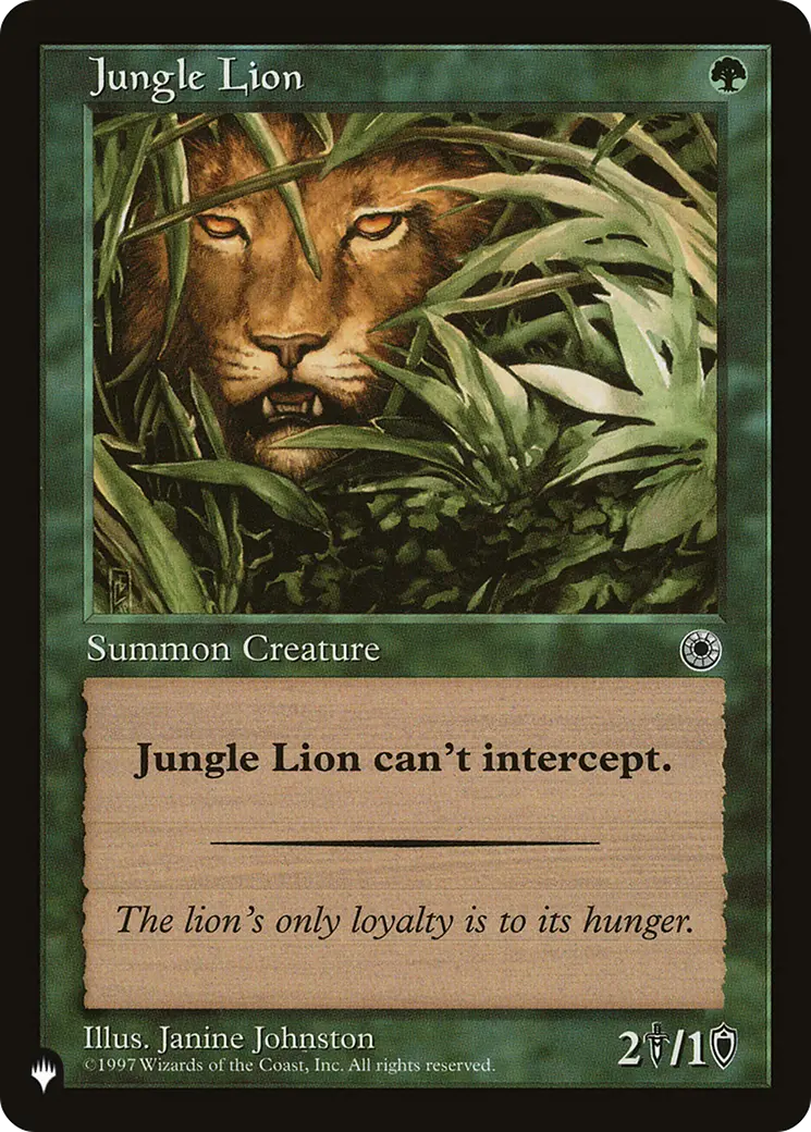 Jungle Lion [The List] 1