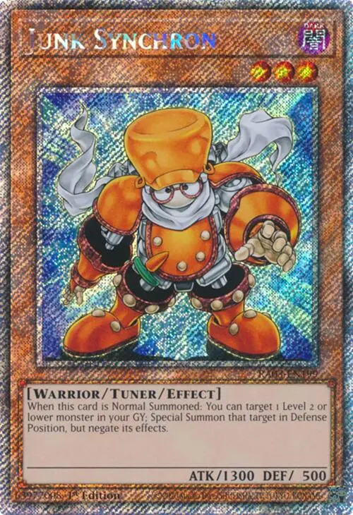 Junk Synchron (Platinum Secret Rare) [Ra03-En199] Platinum Secret Rare 1