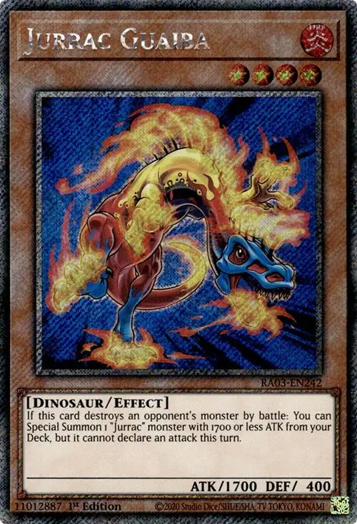 Jurrac Guaiba (Platinum Secret Rare) [Ra03-En242] Platinum Secret Rare 1