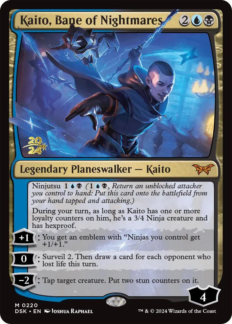 Kaito, Bane Of Nightmares [Duskmourn: House Of Horror Prerelease Promos] 1