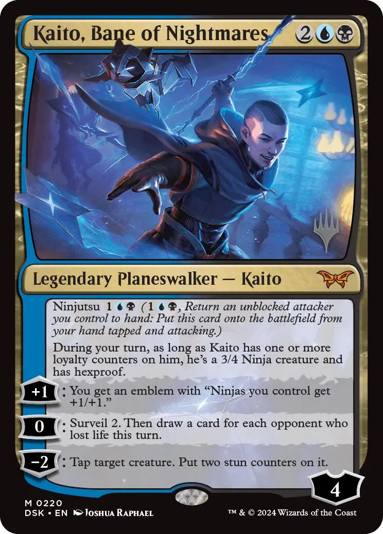 Kaito, Bane Of Nightmares (Promo Pack) [Duskmourn: House Of Horror Promos] 1