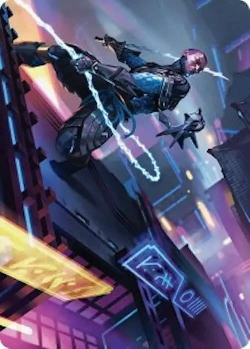 Kaito, Cunning Infiltrator Art Card (51/54) [Foundations Art Series] 1