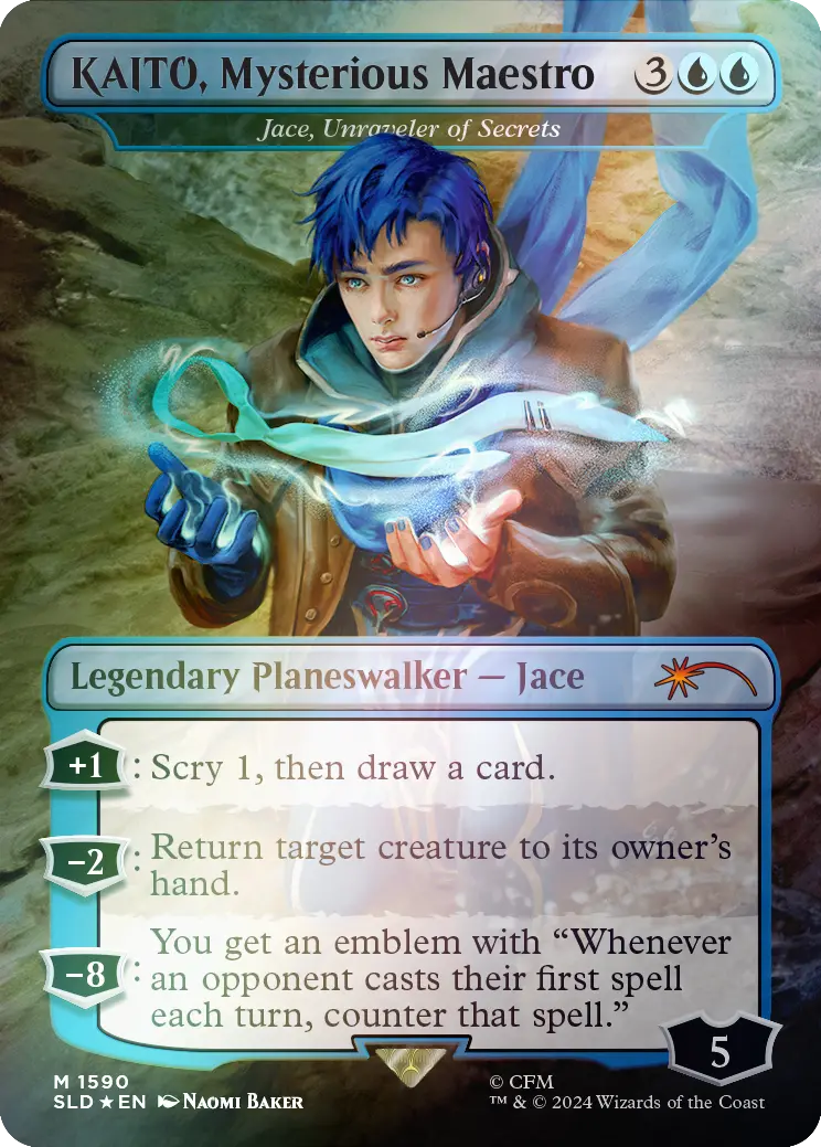 Kaito, Mysterious Maestro - Jace, Unraveler Of Secrets (Rainbow Foil) [Secret Lair Drop Series] 1